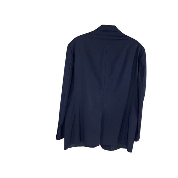 Hart Schaffner Marx Men's Blazer Blue Lined Notch Lapel Two Button Vented 46R - Picture 5 of 9